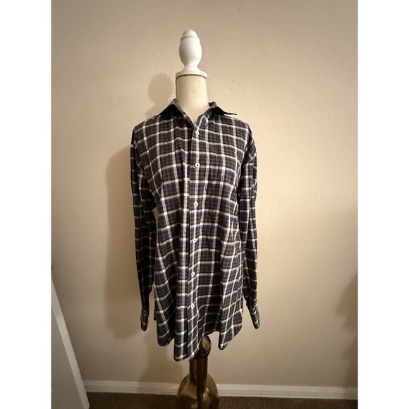 Bugatchi Uomo Mens Shaped Fit Long Sleeve Button Front Shirt Size Small S - Picture 1 of 7